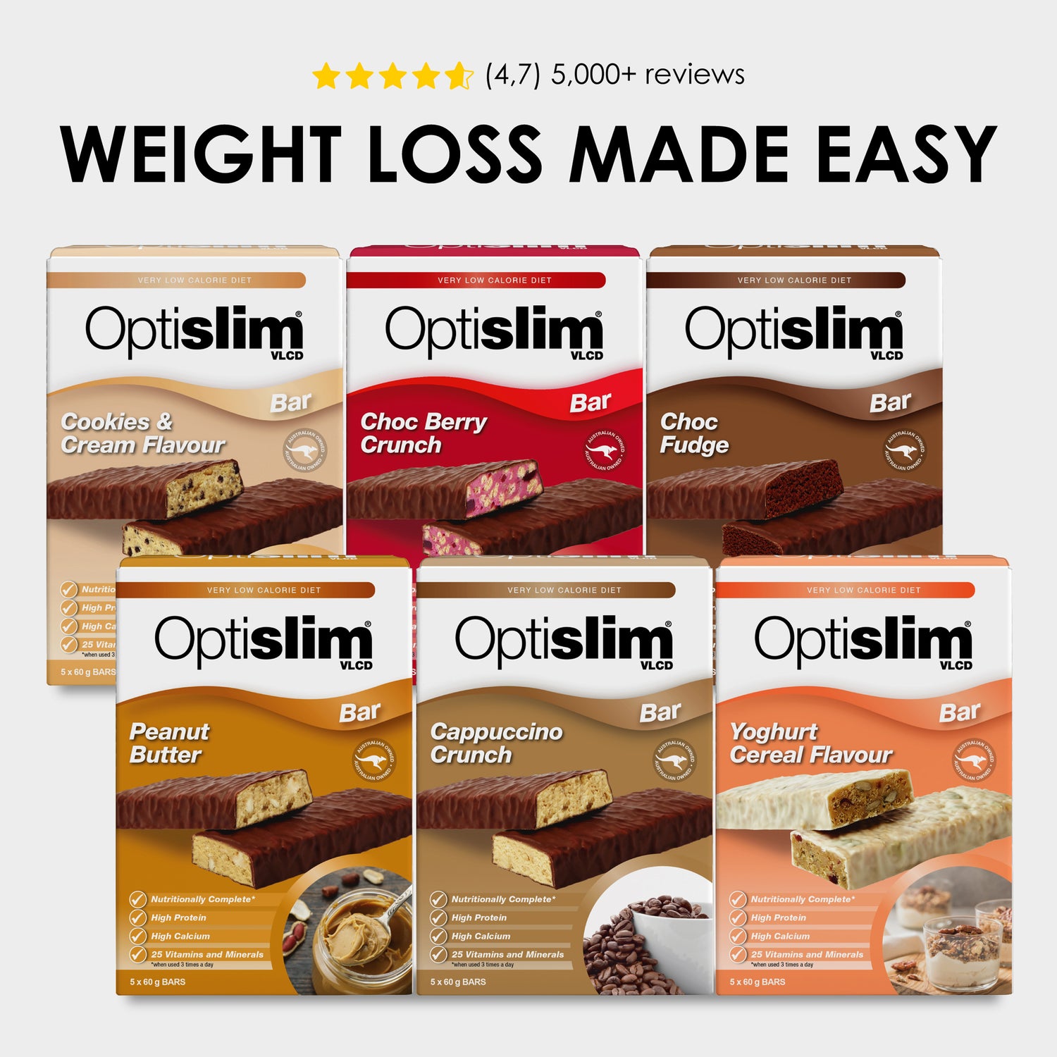 Bars Bundle - 30 Meals - Optislim