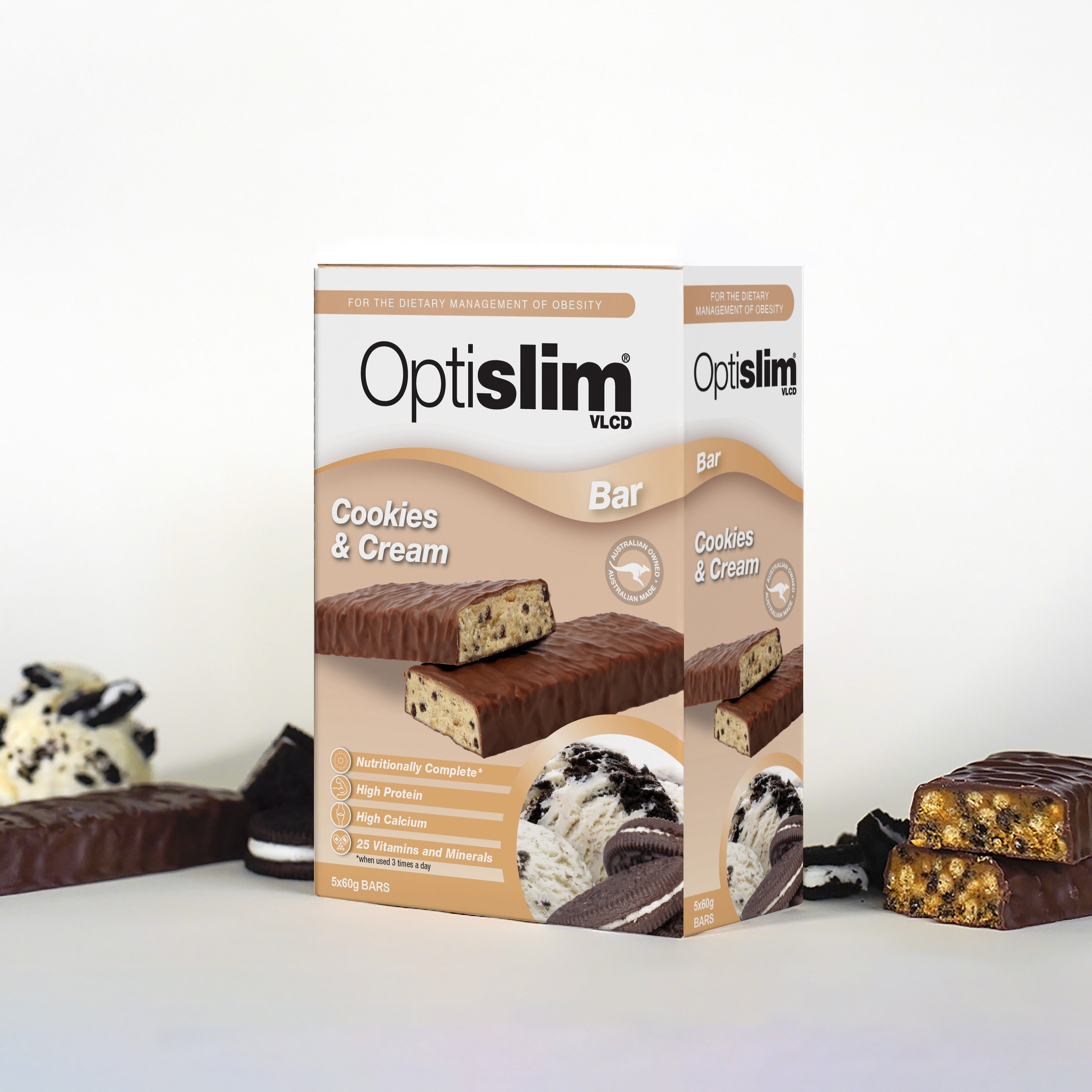 VLCD Bars Cookies & Cream - Optislim
