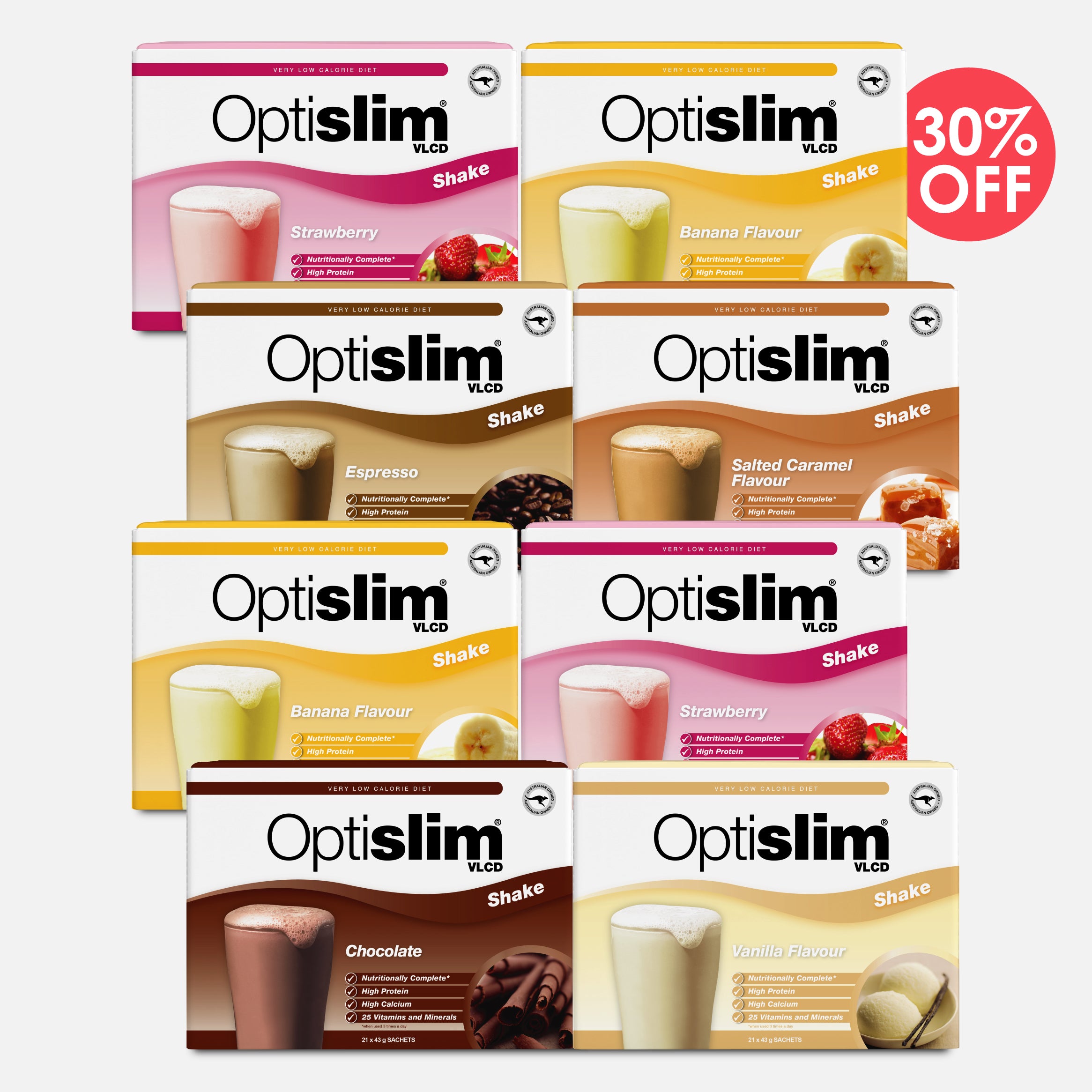 Commitment Bundle Classic Shakes - 168 Meals - Optislim