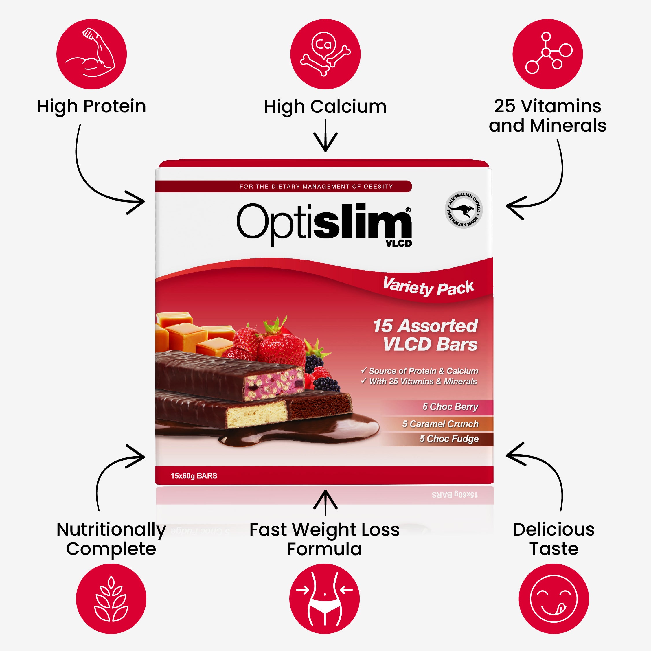VLCD Bars Cookies & Cream - Optislim