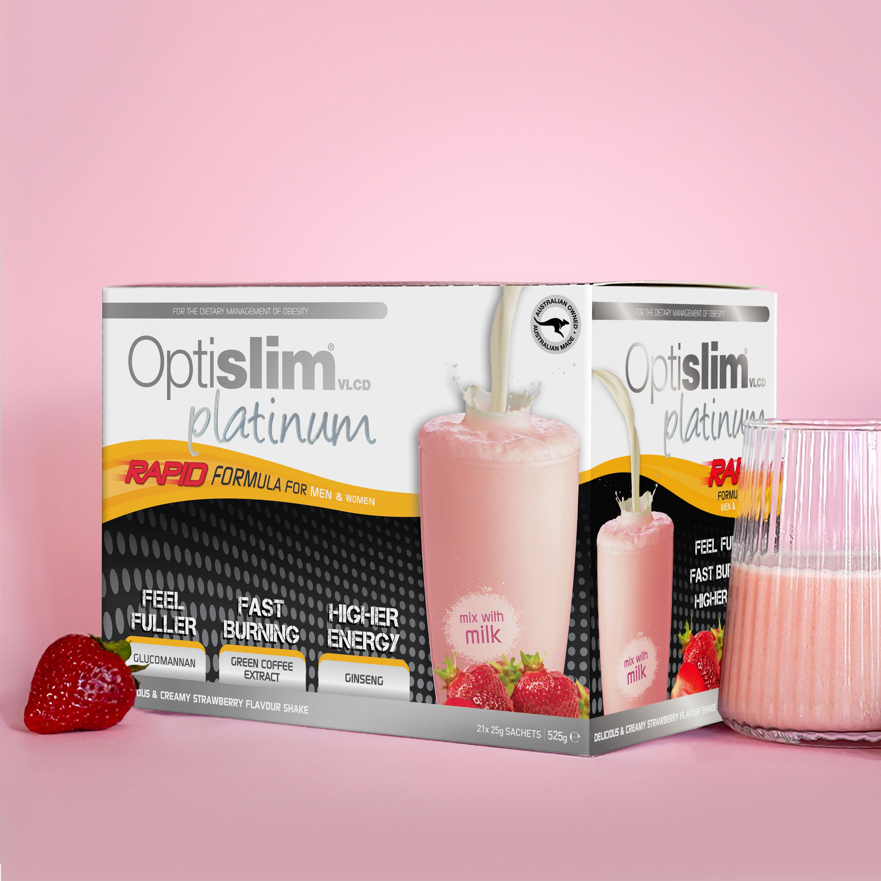 VLCD PLATINUM Shake Strawberry - Optislim