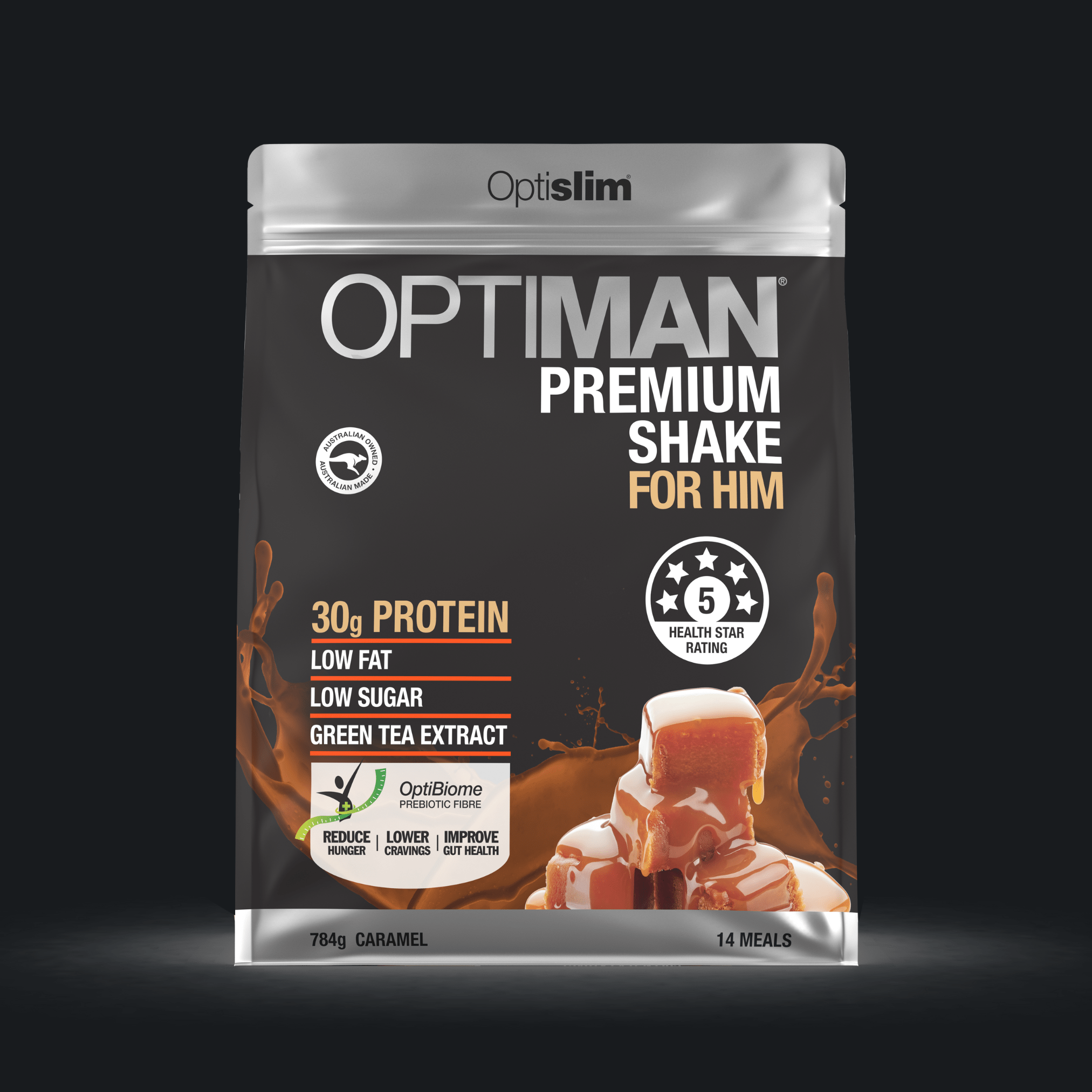 Optiman For Him - Salted Caramel Shake - Optislim