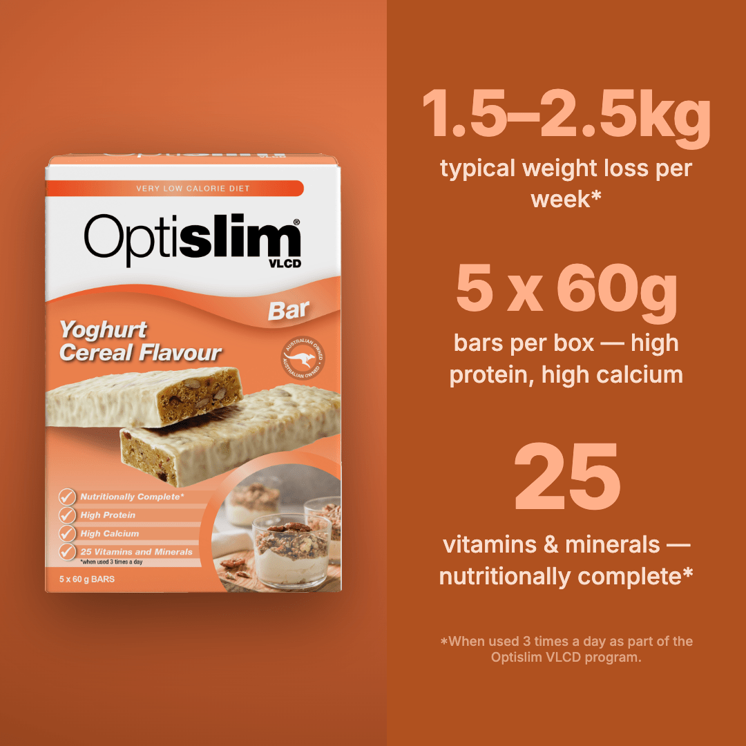 VLCD Bars Yoghurt Cereal - 5 Meals - Optislim