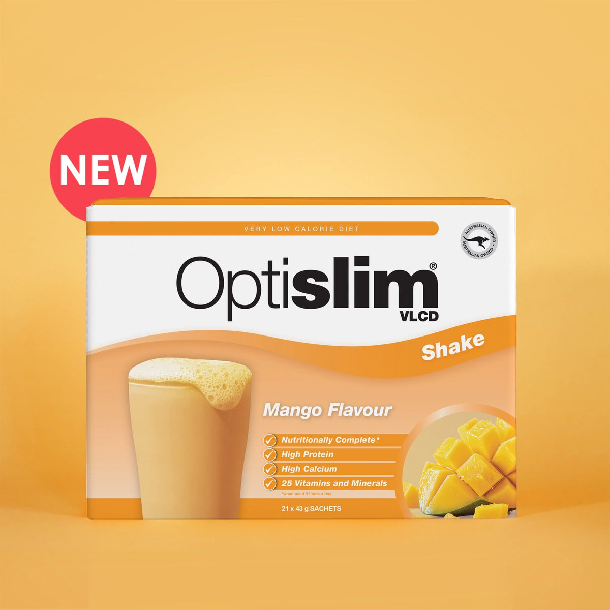 VLCD Classic Shake Mango - 21 Meals - Optislim