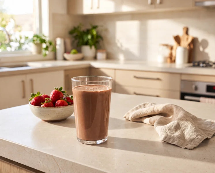 An Optislim shake replacing breakfast