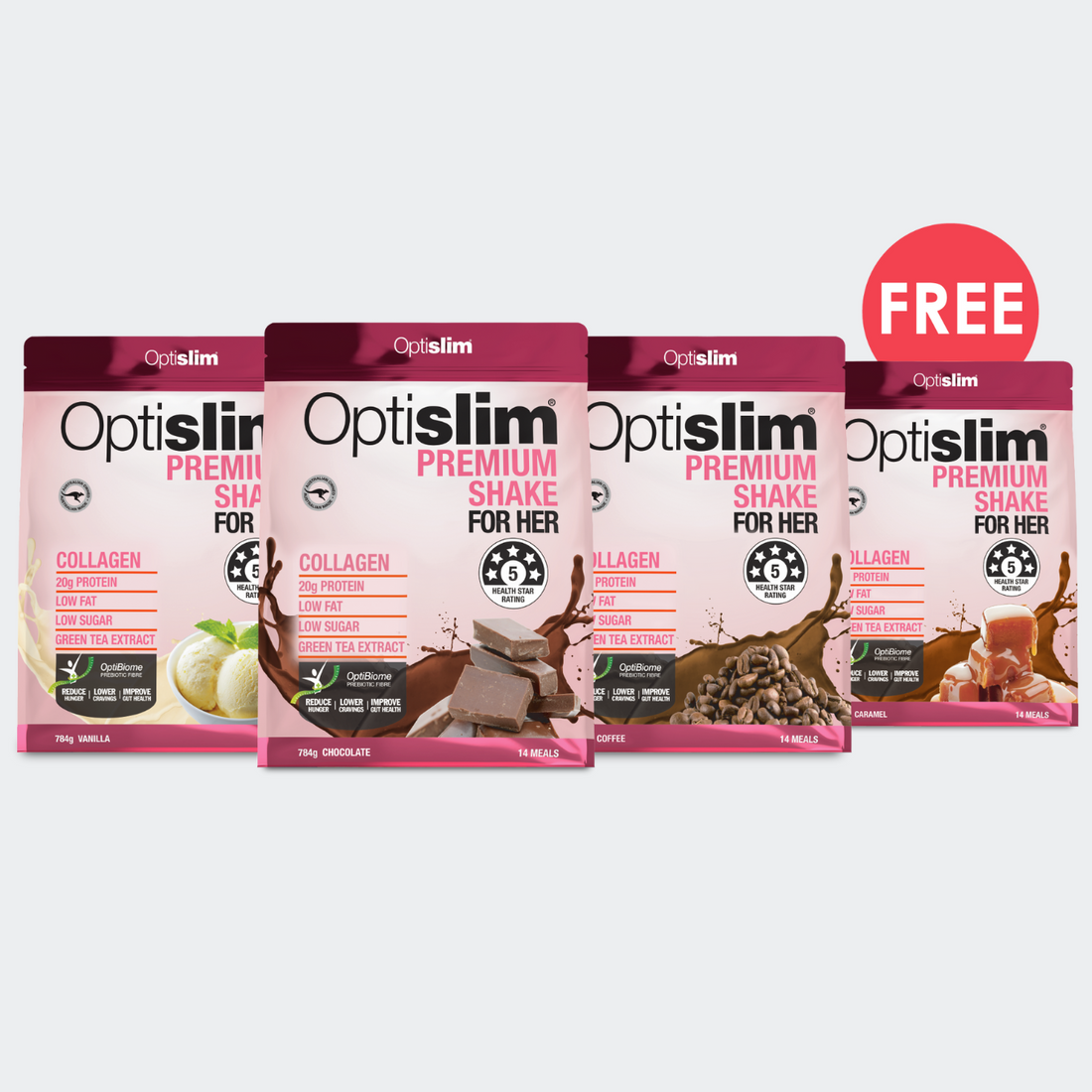 Buy 3 GET 1 FREE Optislim For Her Bundle