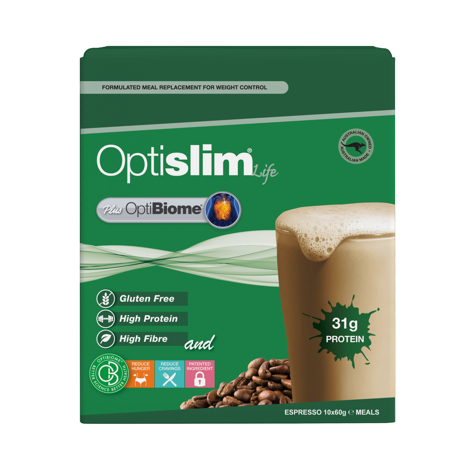 OptiBiome Shake Espresso 10 x 60g