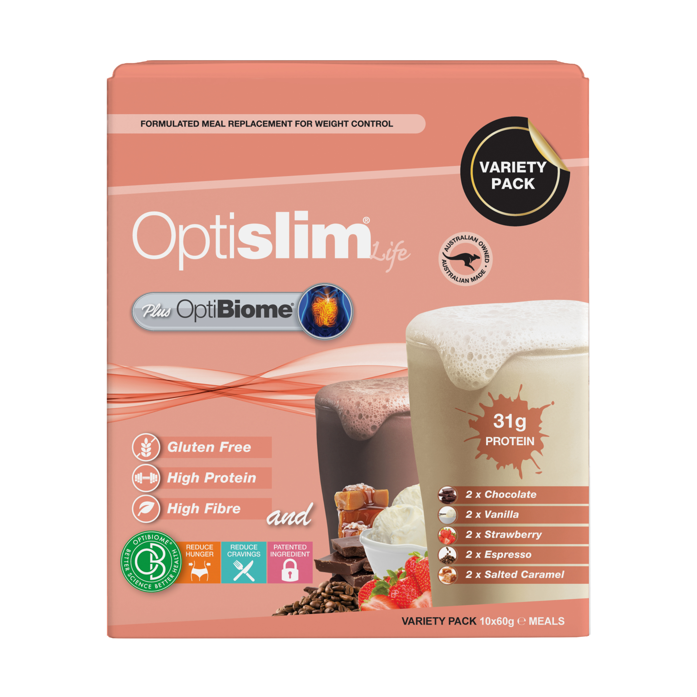 OptiBiome Variety Pack - 10 x 60g