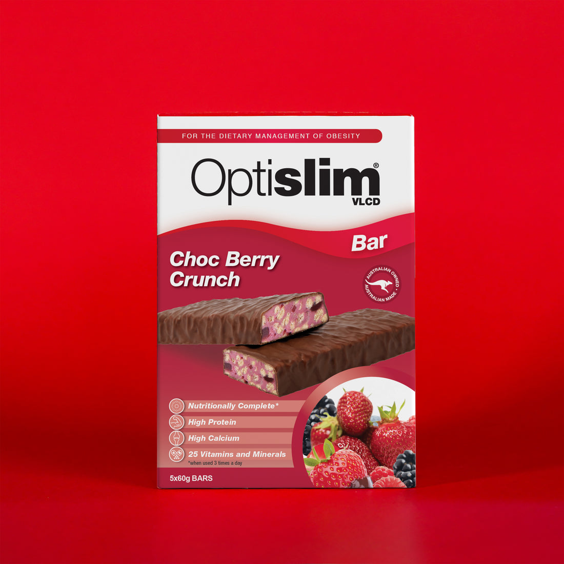 VLCD Bars Choc Berry Crunch - Optislim