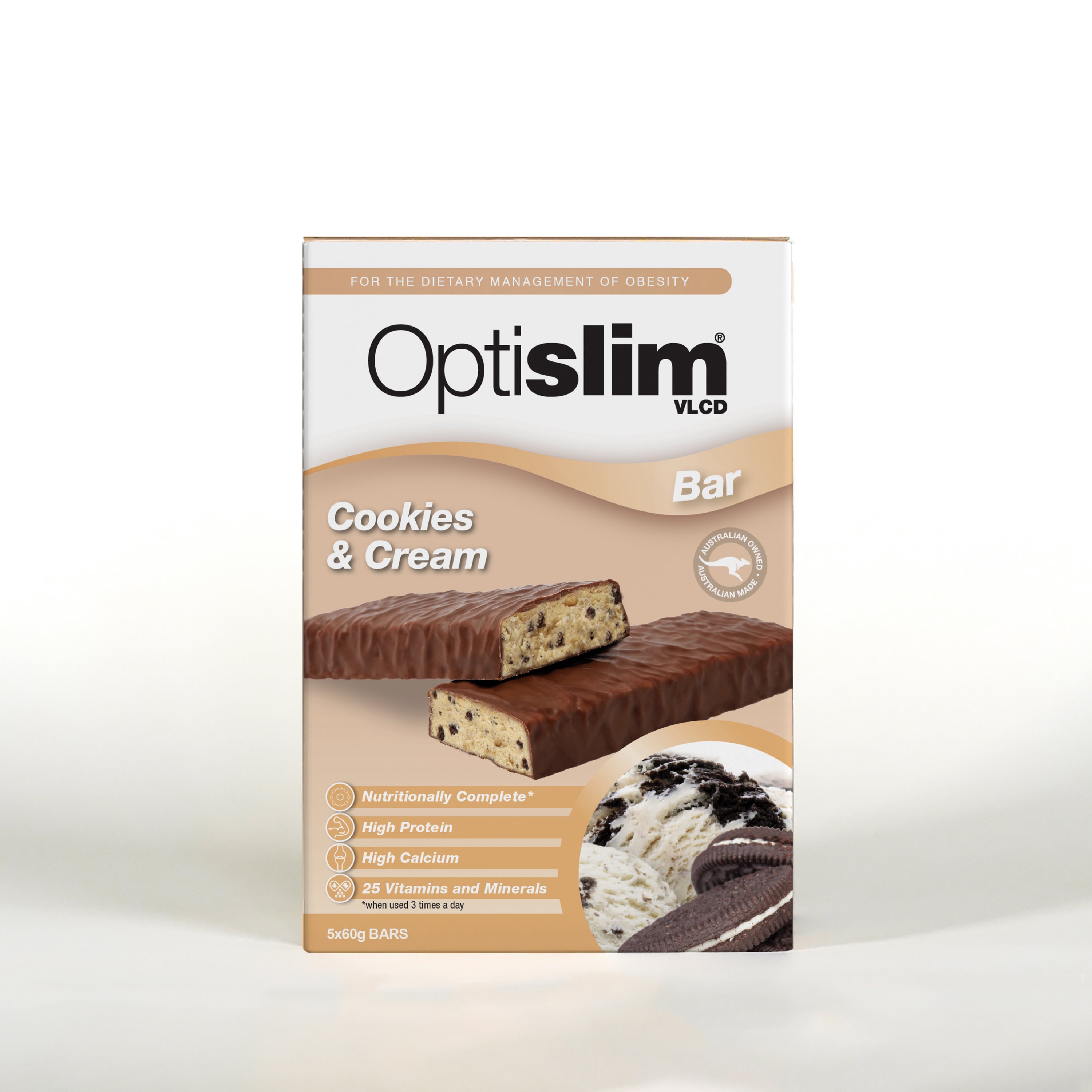 VLCD Bars Cookies &amp; Cream - Optislim