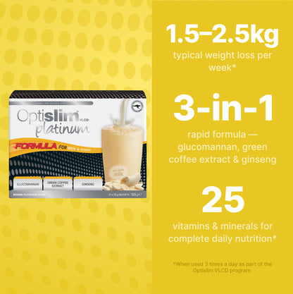VLCD PLATINUM Shake Banana - 21 Meals