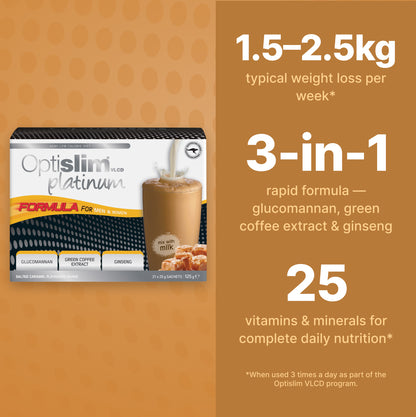 VLCD PLATINUM Shake Salted Caramel - 21 Meals