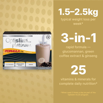 VLCD PLATINUM Shake Coffee - 21 Meals