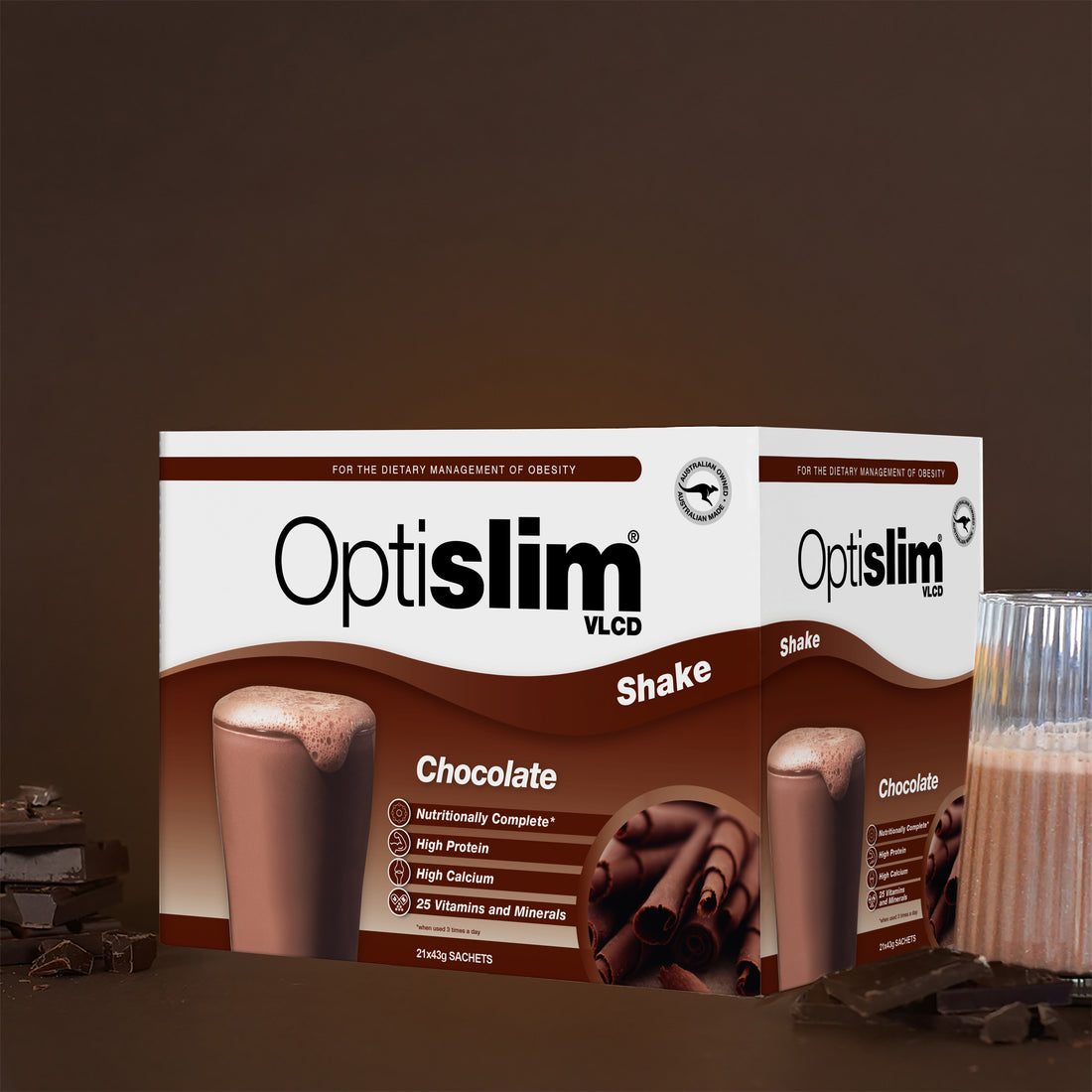 VLCD Meal Replacement Shake Chocolate - Optislim