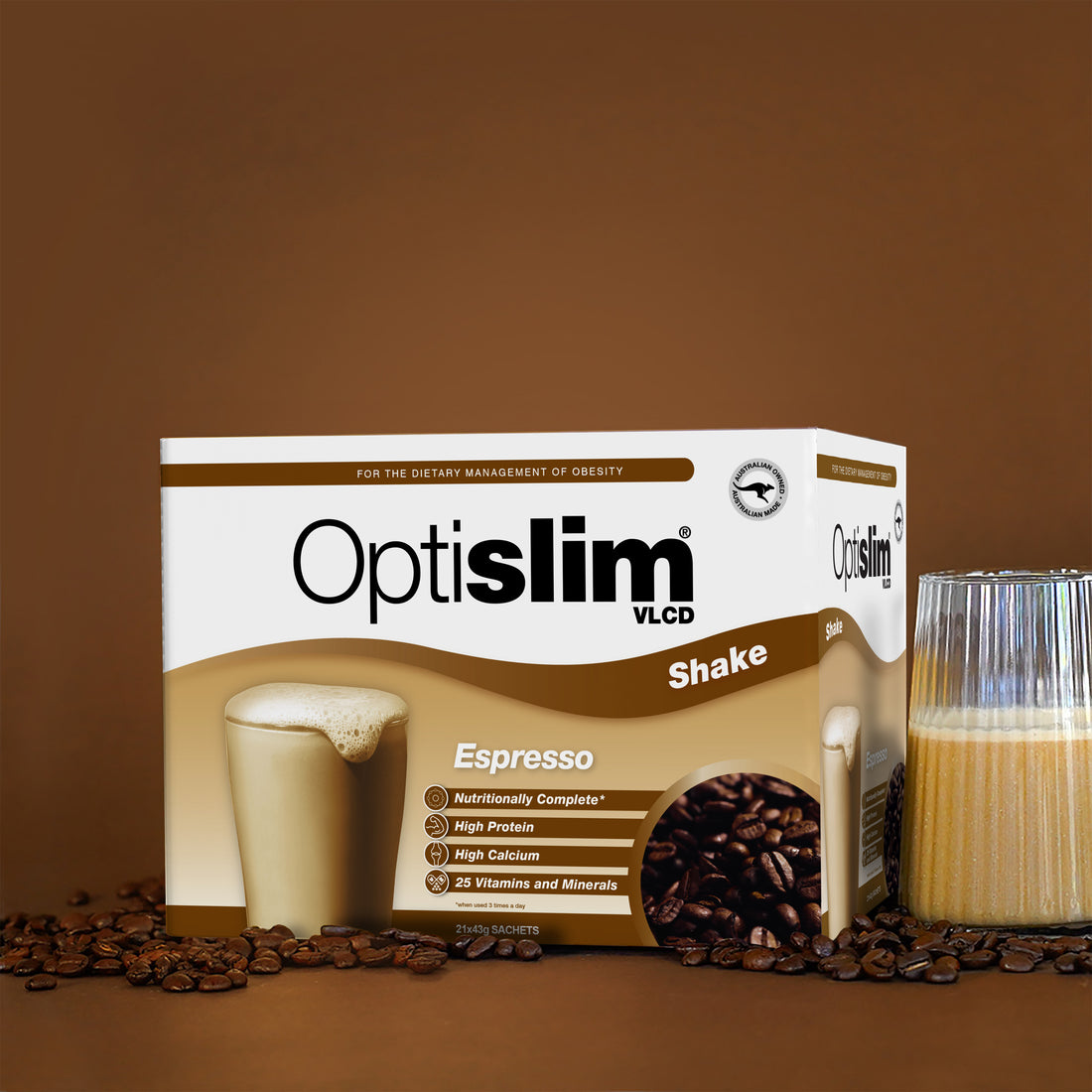 VLCD Meal Replacement Shake Espresso - Optislim