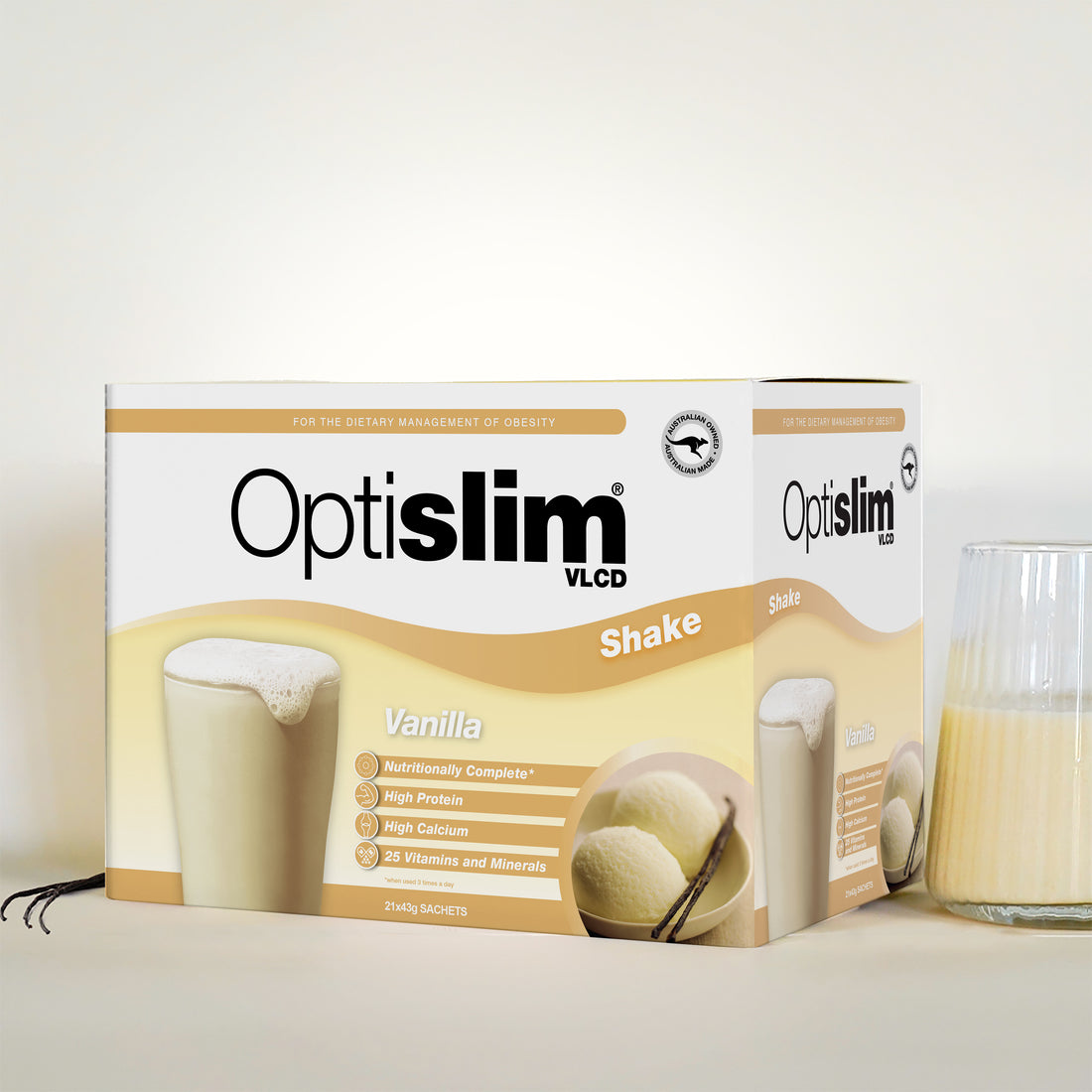 VLCD Meal Replacement Shake Vanilla - Optislim