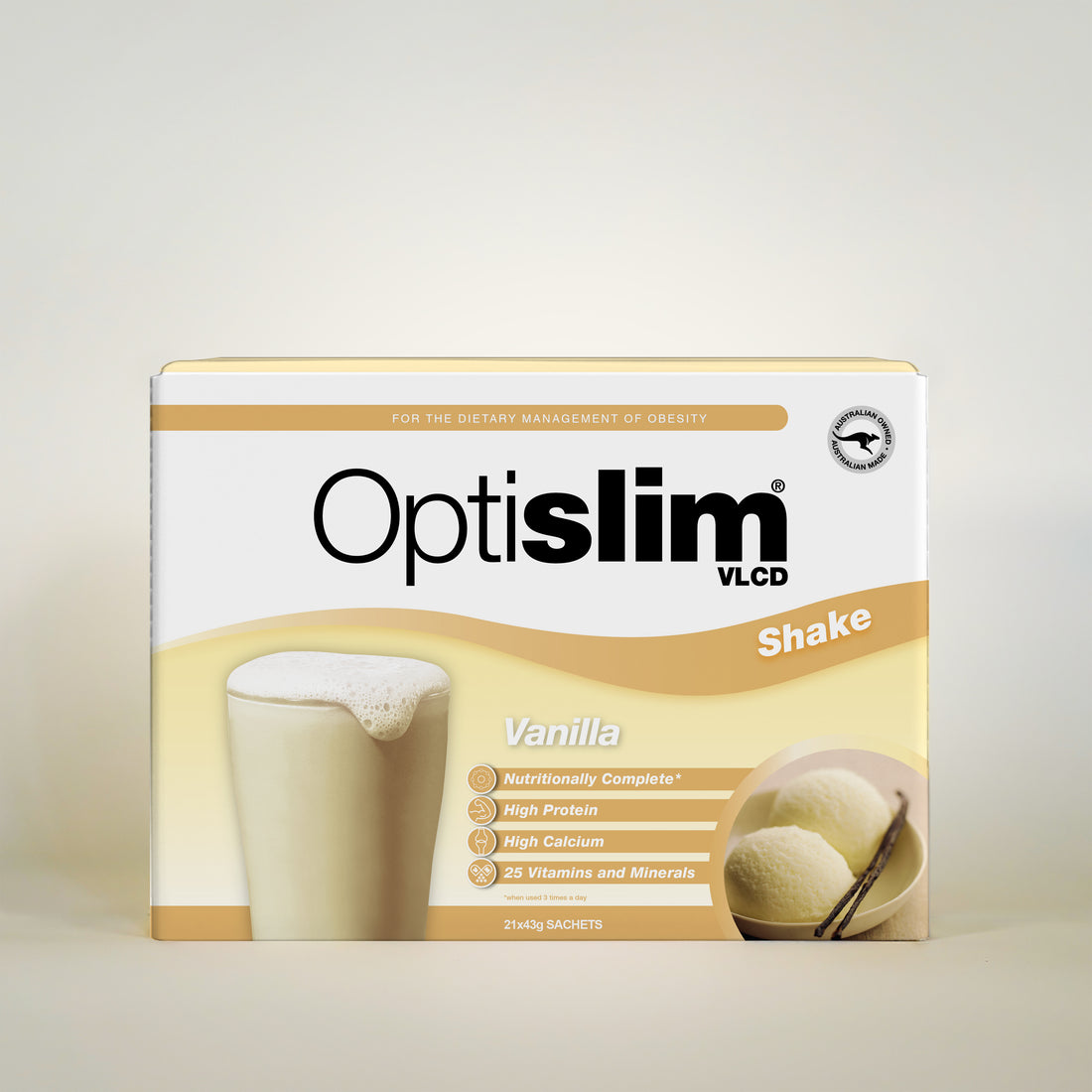 VLCD Meal Replacement Shake Vanilla - Optislim