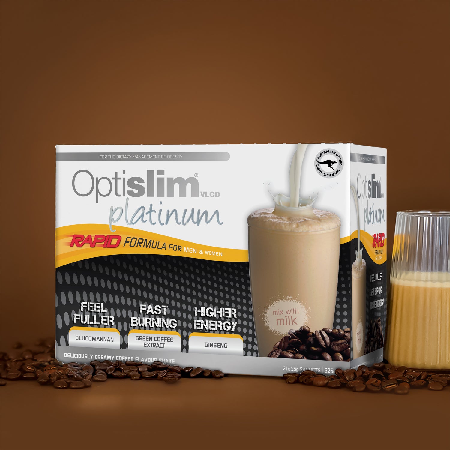 VLCD PLATINUM Shake Coffee - Optislim