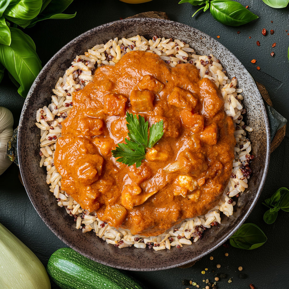 ‍Vegetarian Tikka Masala with Brown Rice &amp; Quinoa (300g) (100% off)