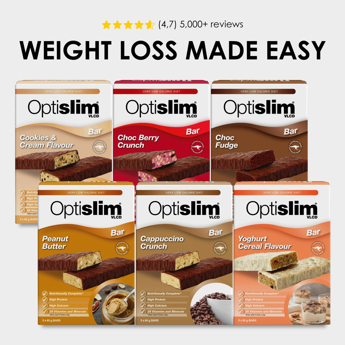 Bars Bundle - 30 Meals - Optislim
