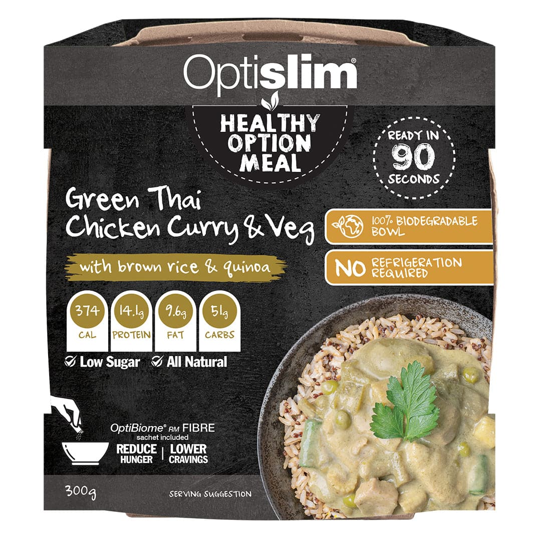 Green Thai Chicken Curry and Veg with Brown Rice &amp; Quinoa - Optislim