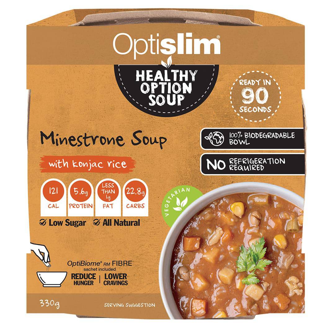 Minestrone Soup with Konjac Rice - Optislim