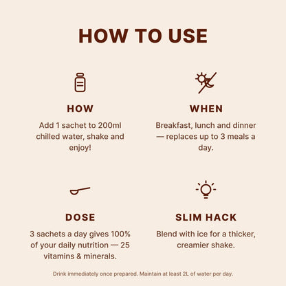 VLCD Classic Shake Chocolate - 21 Meals - Optislim
