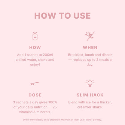 VLCD Classic Shake Strawberry - 21 Meals - Optislim