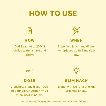 VLCD PLATINUM Shake Banana - 21 Meals - Optislim