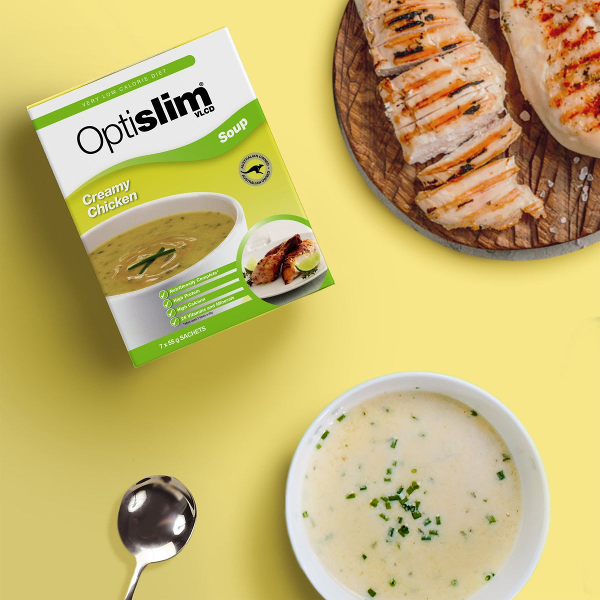 VLCD Soup Creamy Chicken - 7 Meals - Optislim